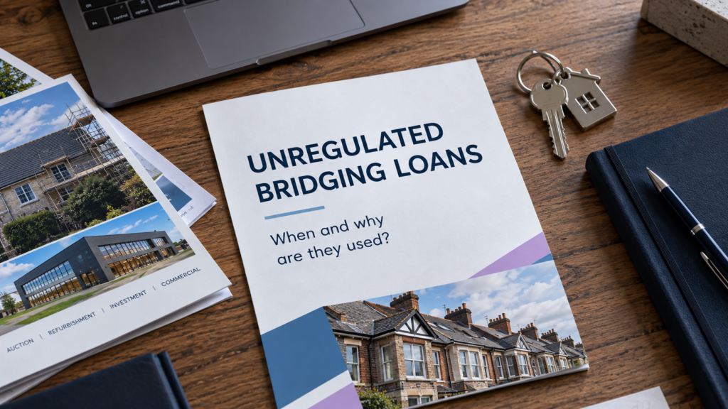 Unregulated bridging loans for property investment, refurbishment, auctions and commercial property